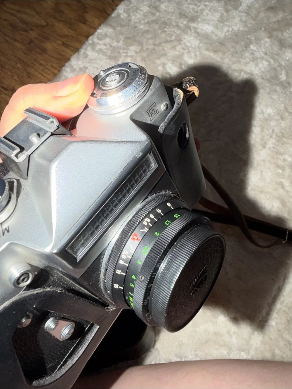 VINTAGE Zenit-E 35mm Film Camera with Helios 58mm Lens + Original Cases & Strap
